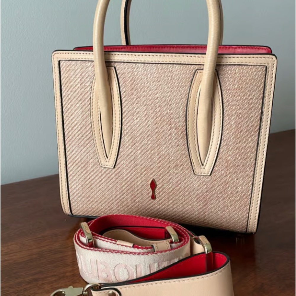 Christian Louboutin Paloma Mini Paille Croisette Calf
